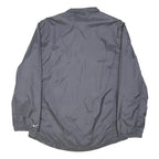 NIKE Mens Grey Plain Zip Jacket M Polyester Blend Sportswear Activewear