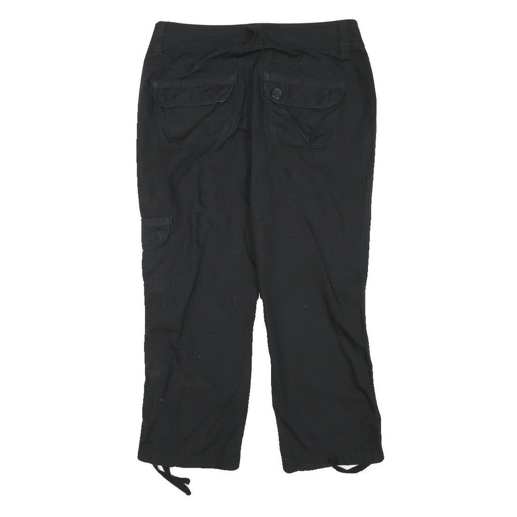 DKNY Womens Black Casual Cotton Blend Cargo Shorts M W28 Comfortable Fit