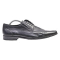 BORELLI Derby Shoes Black Leather Mens UK 9.5
