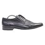 BORELLI Derby Shoes Black Leather Mens UK 9.5