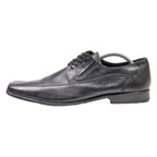 BORELLI Derby Shoes Black Leather Mens UK 9.5
