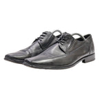 BORELLI Derby Shoes Black Leather Mens UK 9.5