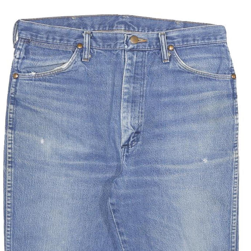 WRANGLER Mens Denim Blue Casual Shorts XL W33 Cotton Blend Comfortable Fit