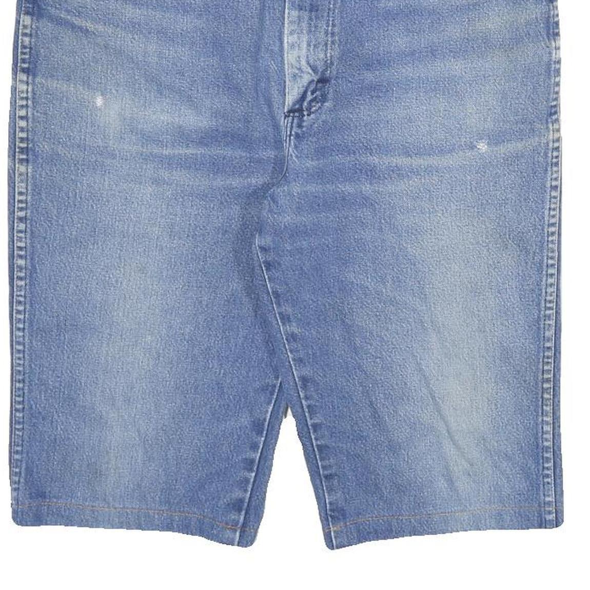 WRANGLER Mens Denim Blue Casual Shorts XL W33 Cotton Blend Comfortable Fit