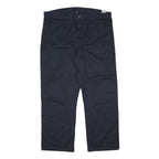 DICKIES Mens Cotton Blend Navy Regular Fit Straight Leg Trousers W42 L31