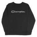 CHAMPION Mens Black Cotton Blend Crew Neck Sweatshirt M Sportswear Casual