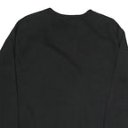 CHAMPION Mens Black Cotton Blend Crew Neck Sweatshirt M Sportswear Casual
