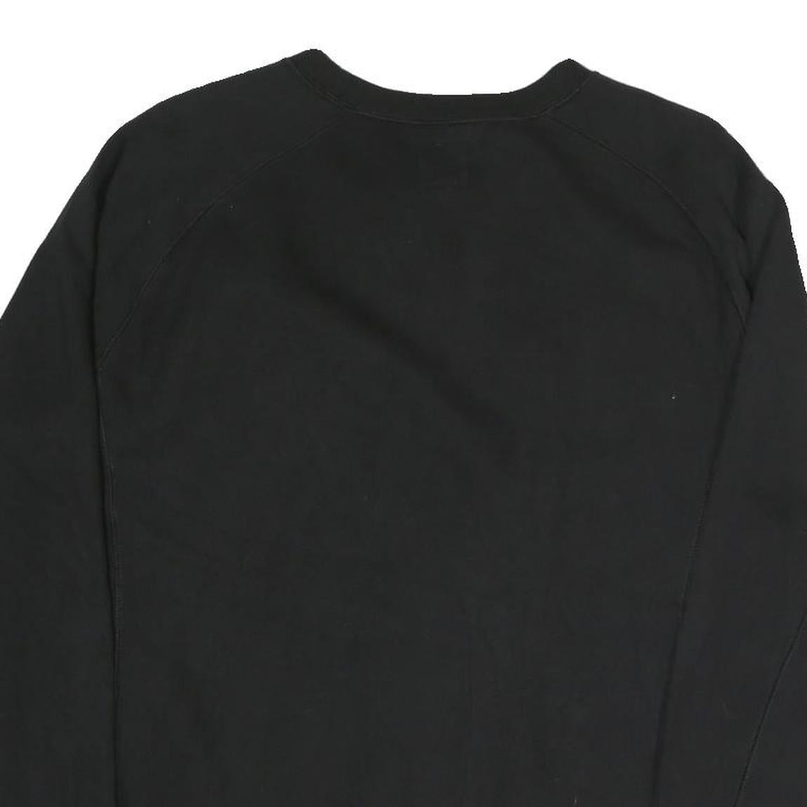 CHAMPION Mens Black Cotton Blend Crew Neck Sweatshirt M Sportswear Casual