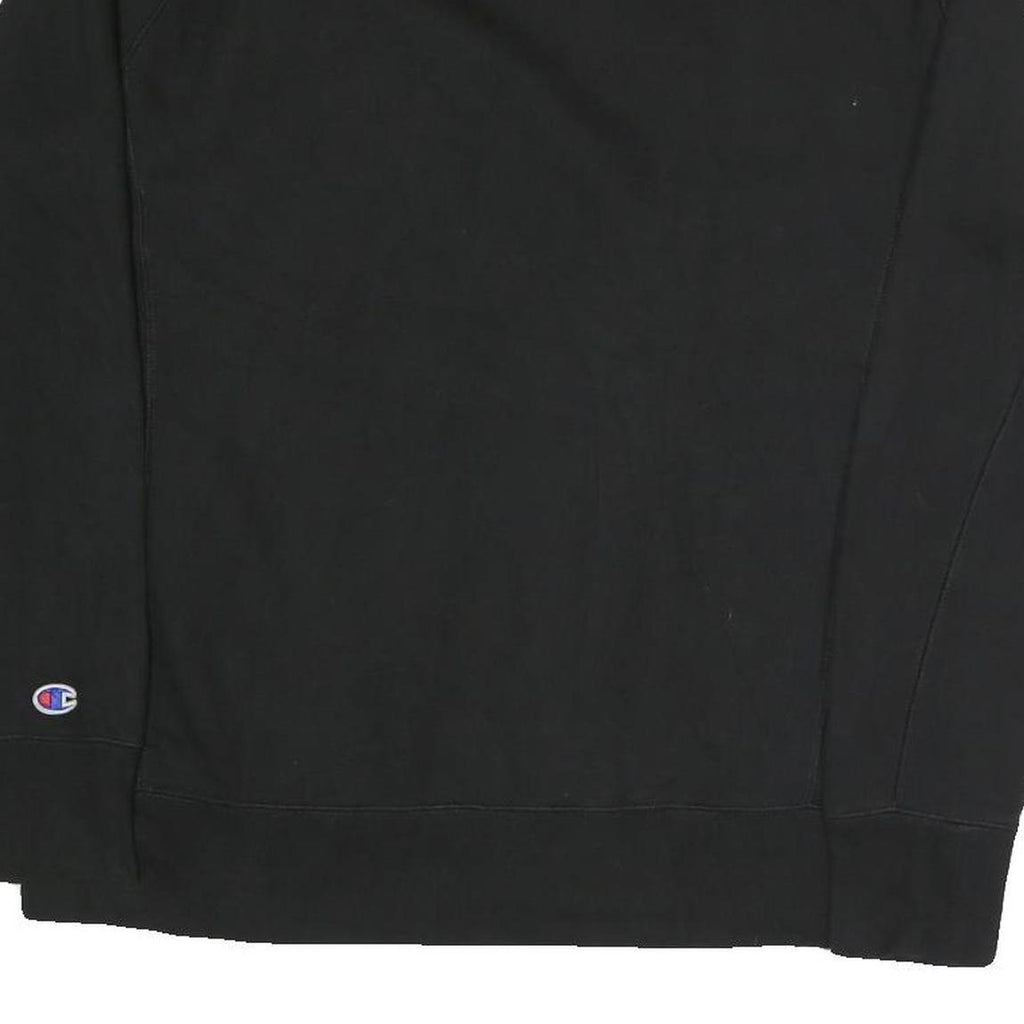 CHAMPION Mens Black Cotton Blend Crew Neck Sweatshirt M Sportswear Casual