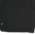 CHAMPION Mens Black Cotton Blend Crew Neck Sweatshirt M Sportswear Casual