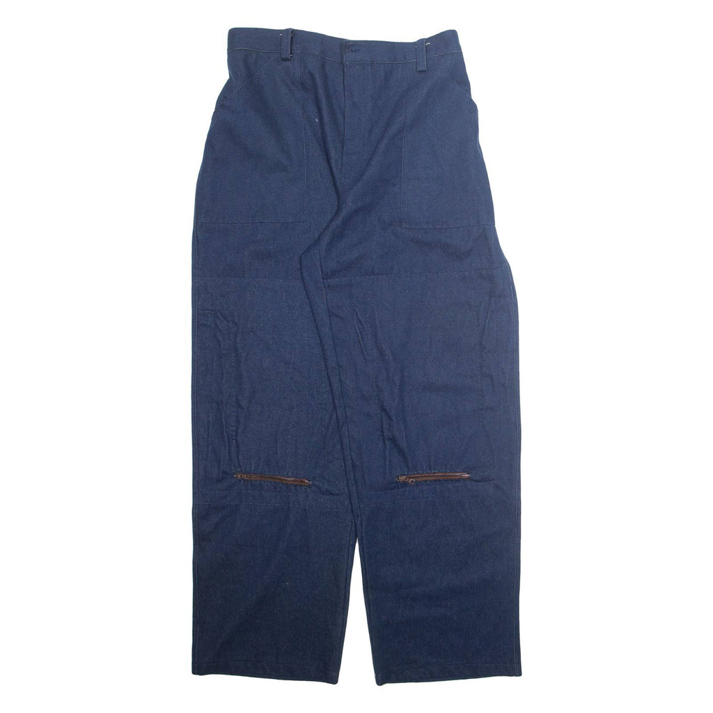 Mens Trousers Blue Regular Straight W30 L32