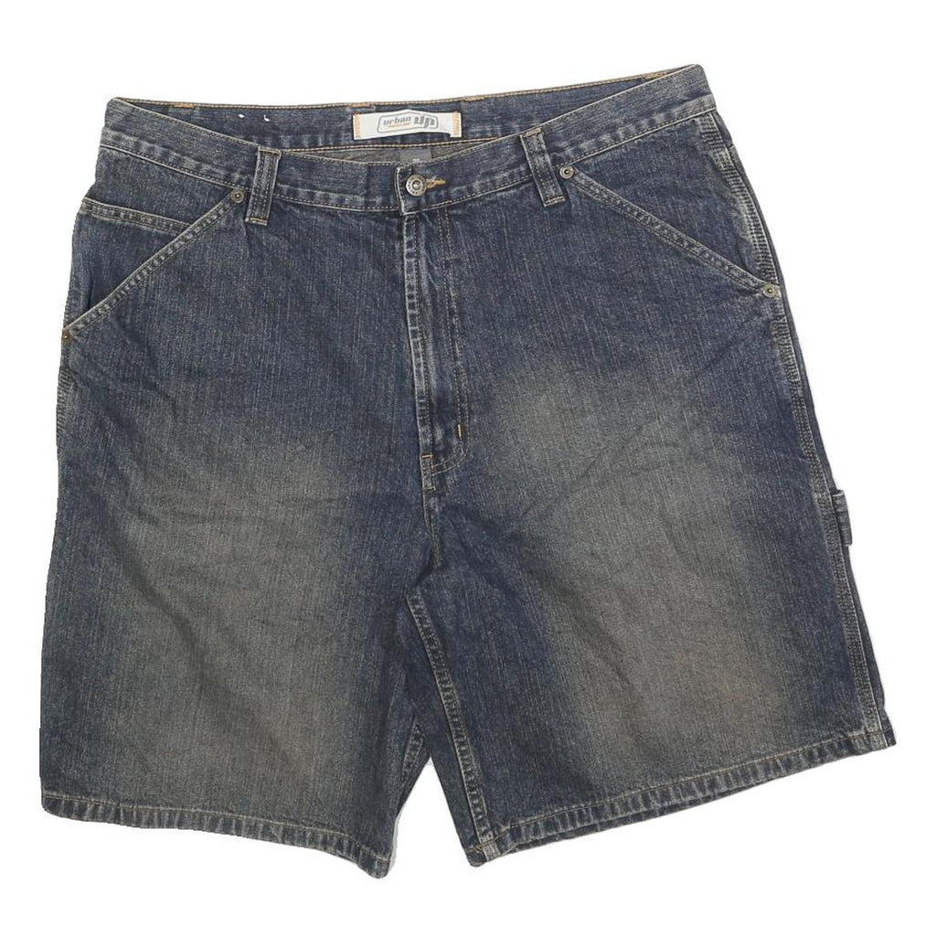 URBAN PIPELINE Mens Denim Blue Casual Shorts L W36 Cotton Blend