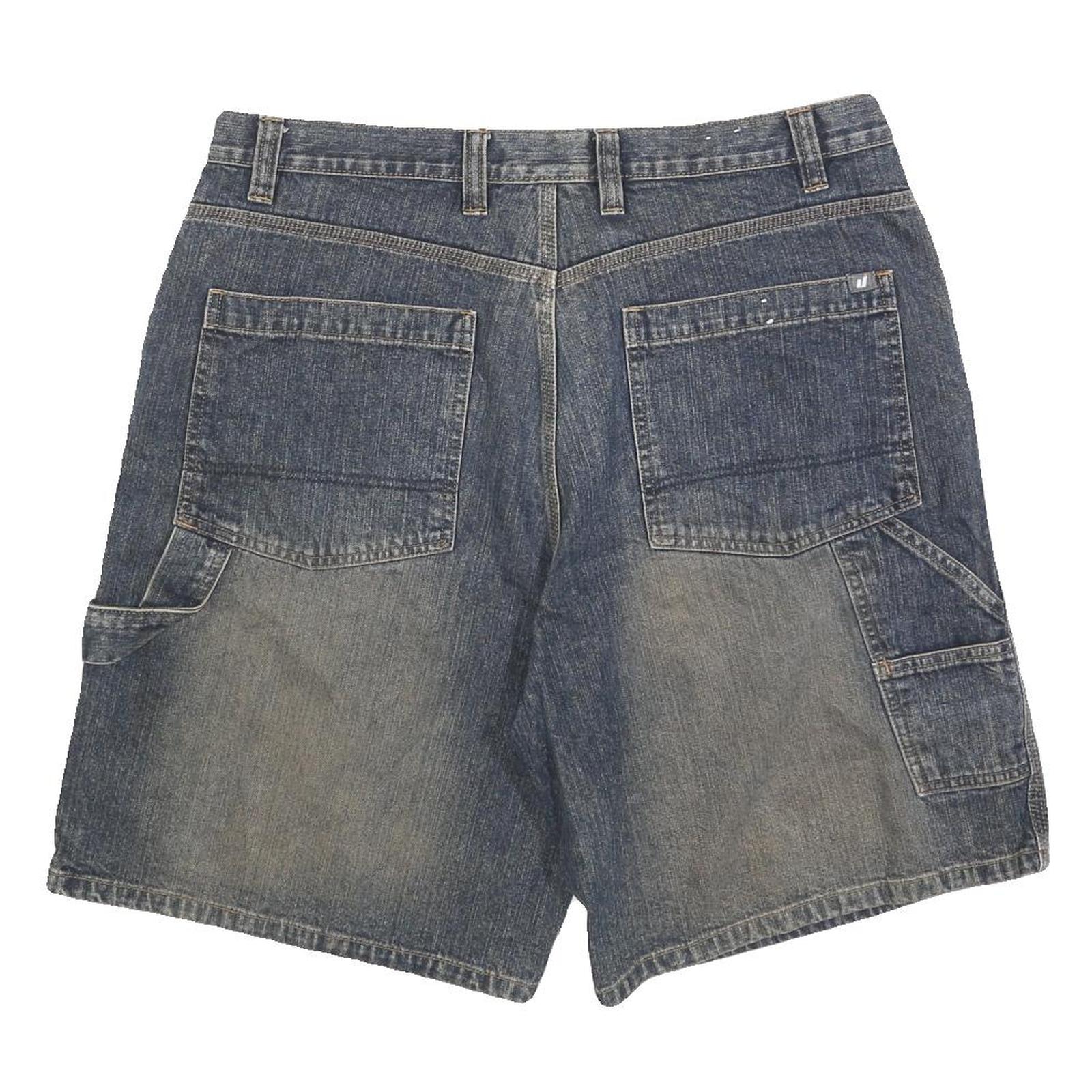 URBAN PIPELINE Mens Denim Blue Casual Shorts L W36 Cotton Blend