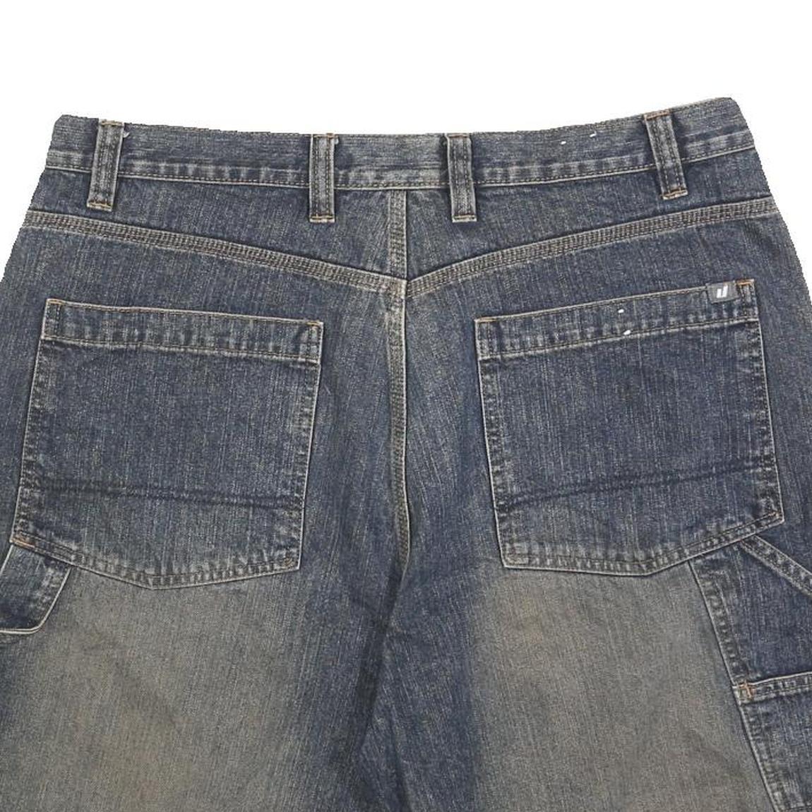 URBAN PIPELINE Mens Denim Blue Casual Shorts L W36 Cotton Blend