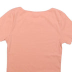 LEVI'S Womens Pink Graphic T-Shirt S Short Sleeve Scoop Neck Cotton Casual