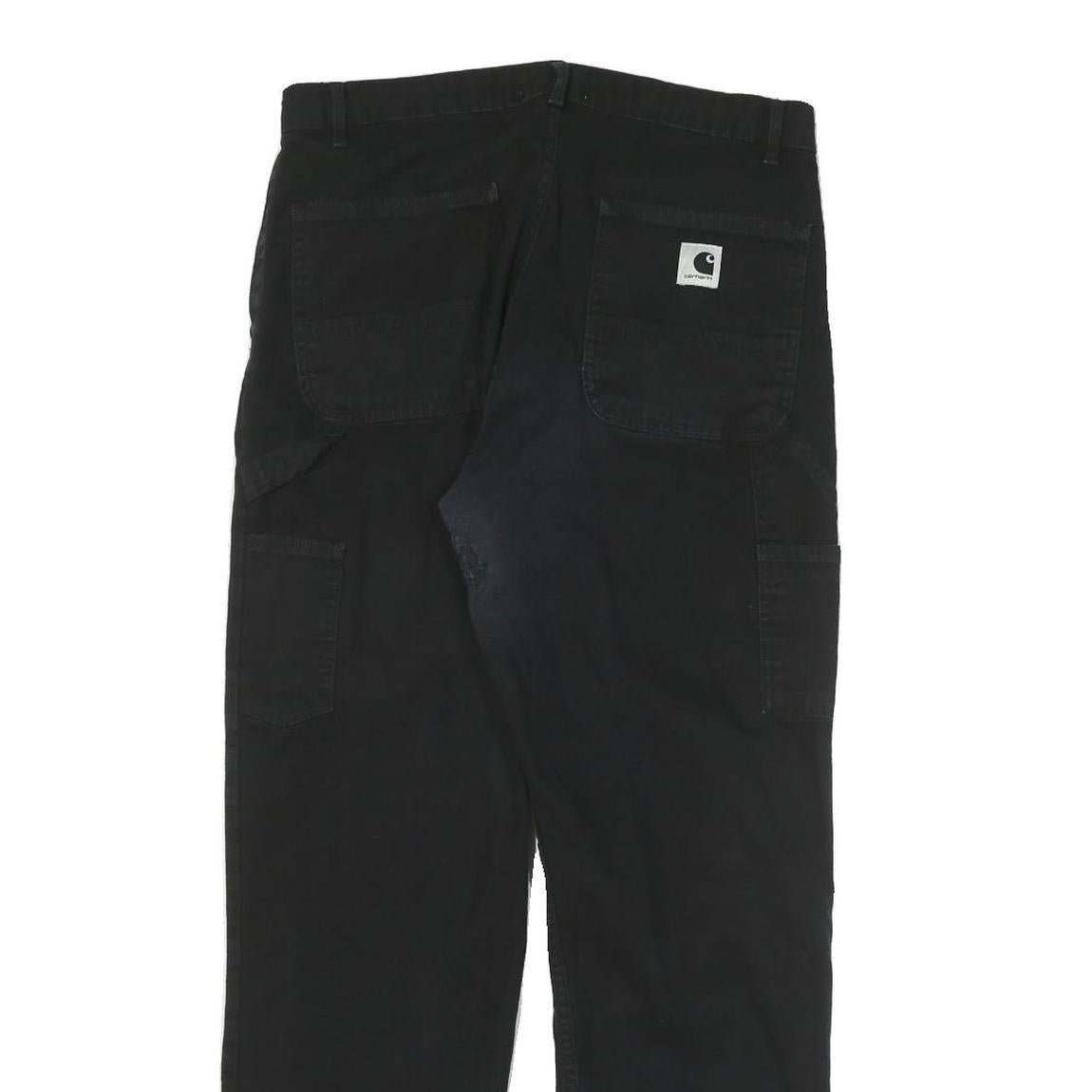 CARHARTT Womens Cotton Blend Black Regular Straight Trousers W30 L29 Workwear