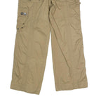 ASHLEY Womens Cotton Blend Beige Regular Fit Cargo Trousers W32 L30 Casual
