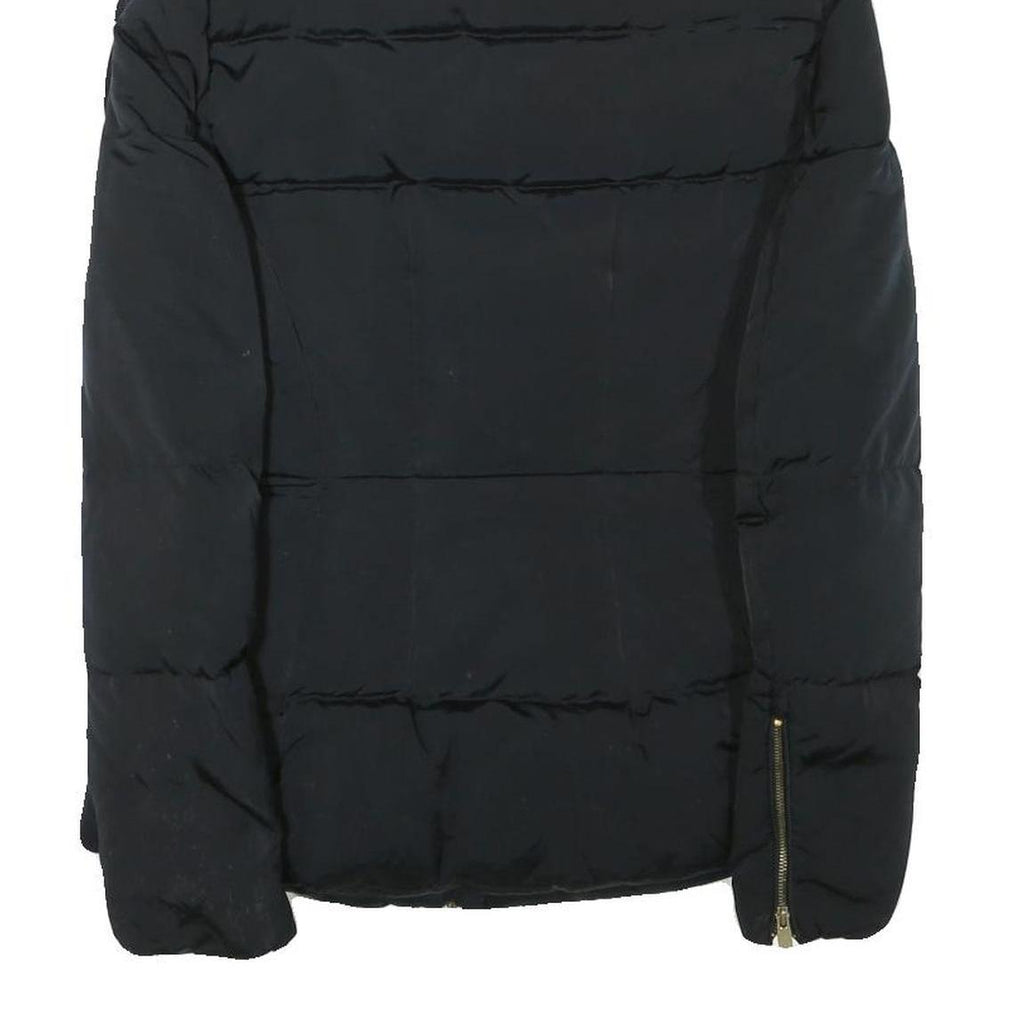 ZARA WOMAN Womens Black Quilted Jacket S Polyester Blend Zip Lightweight Puffa