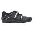 CESARE Mens Lace-Up Black Leather Casual Shoes UK 9 Stylish Straps