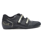 CESARE Mens Lace-Up Black Leather Casual Shoes UK 9 Stylish Straps