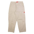 DICKIES Cargo Womens Trousers Beige Relaxed Tapered W28 L27