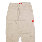 DICKIES Cargo Womens Trousers Beige Relaxed Tapered W28 L27