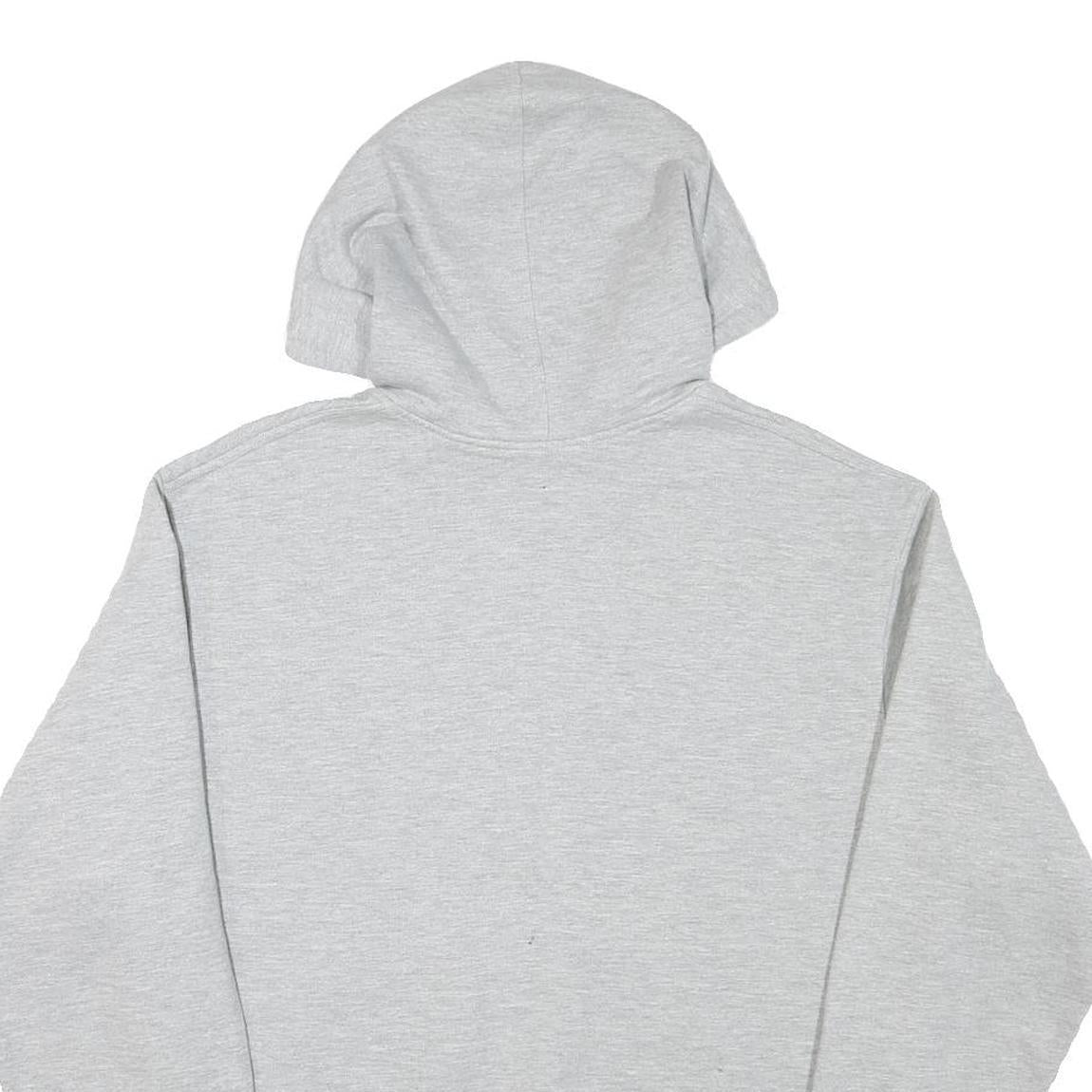 CHAMPION Mens Grey Pullover Hoodie M Classic Logo Cotton Blend Pocket Comfort