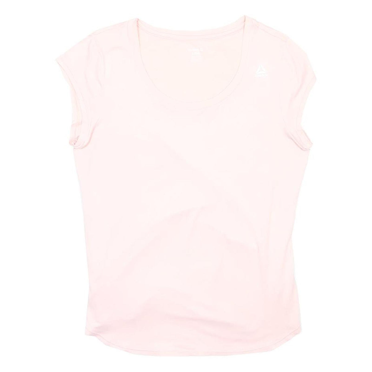 REEBOK Womens Pink Sports T-Shirt L Short Sleeve Round Neck Activewear Gym