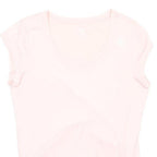 REEBOK Womens Pink Sports T-Shirt L Short Sleeve Round Neck Activewear Gym