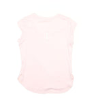REEBOK Womens Pink Sports T-Shirt L Short Sleeve Round Neck Activewear Gym