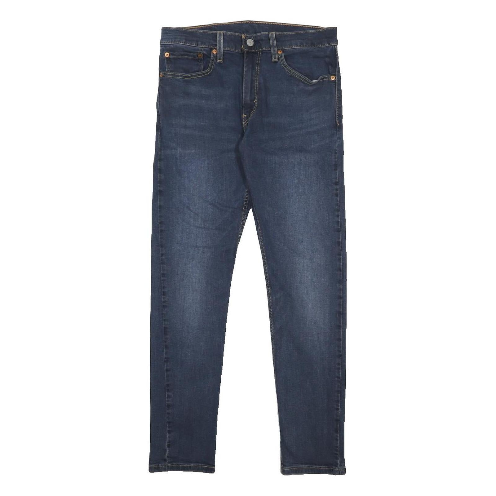 LEVI'S 512 Mens Slim Blue Denim Dark W31 L29 Zip Jeans