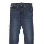 LEVI'S 512 Mens Slim Blue Denim Dark W31 L29 Zip Jeans