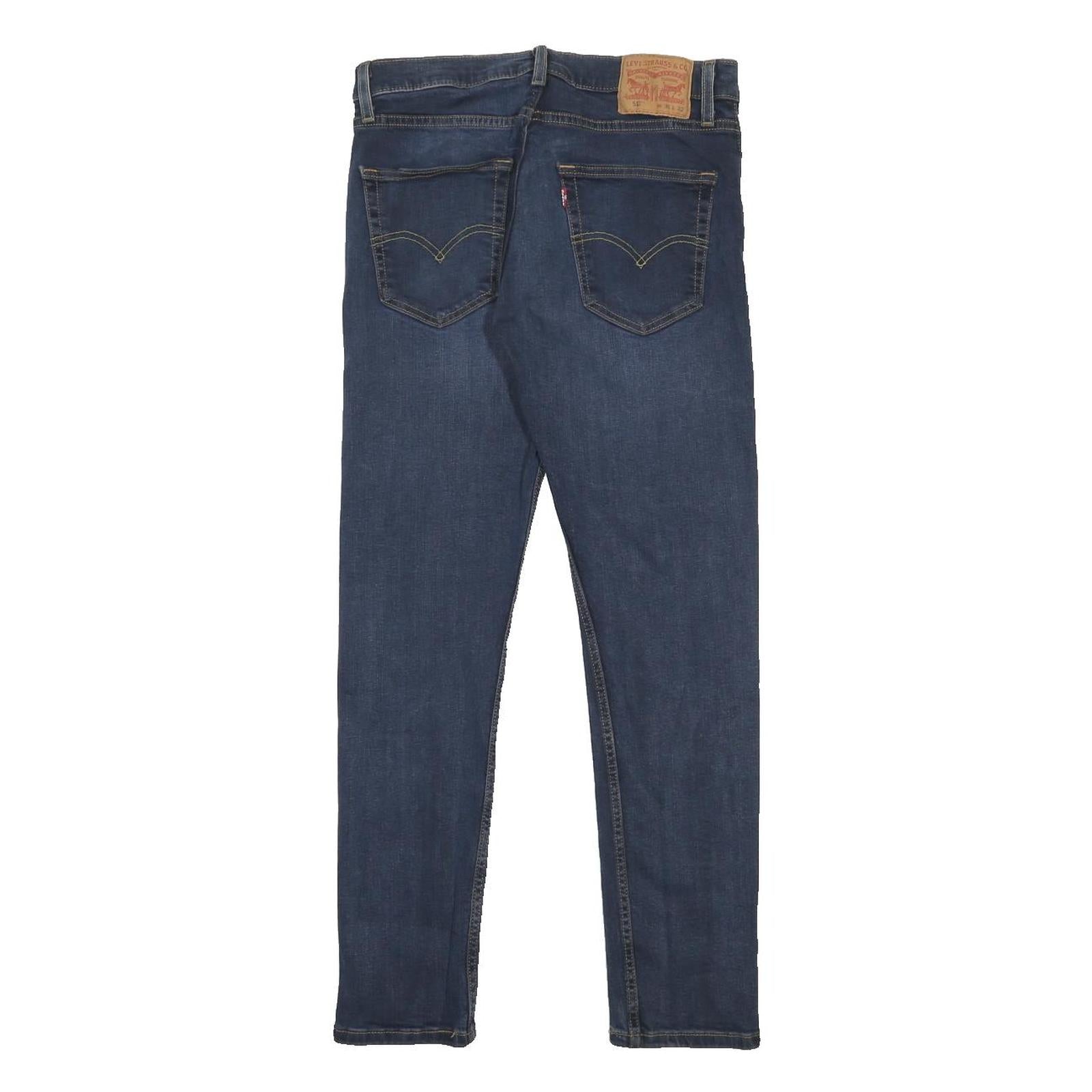 LEVI'S 512 Mens Slim Blue Denim Dark W31 L29 Zip Jeans