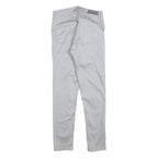 CALVIN KLEIN JEANS Womens Cotton Blend Grey Slim Zip Trousers W25 L26 Casual