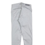 CALVIN KLEIN JEANS Womens Cotton Blend Grey Slim Zip Trousers W25 L26 Casual