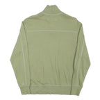 CALVIN KLEIN JEANS Mens Green Half Zip XS Cotton Blend Sweatshirt