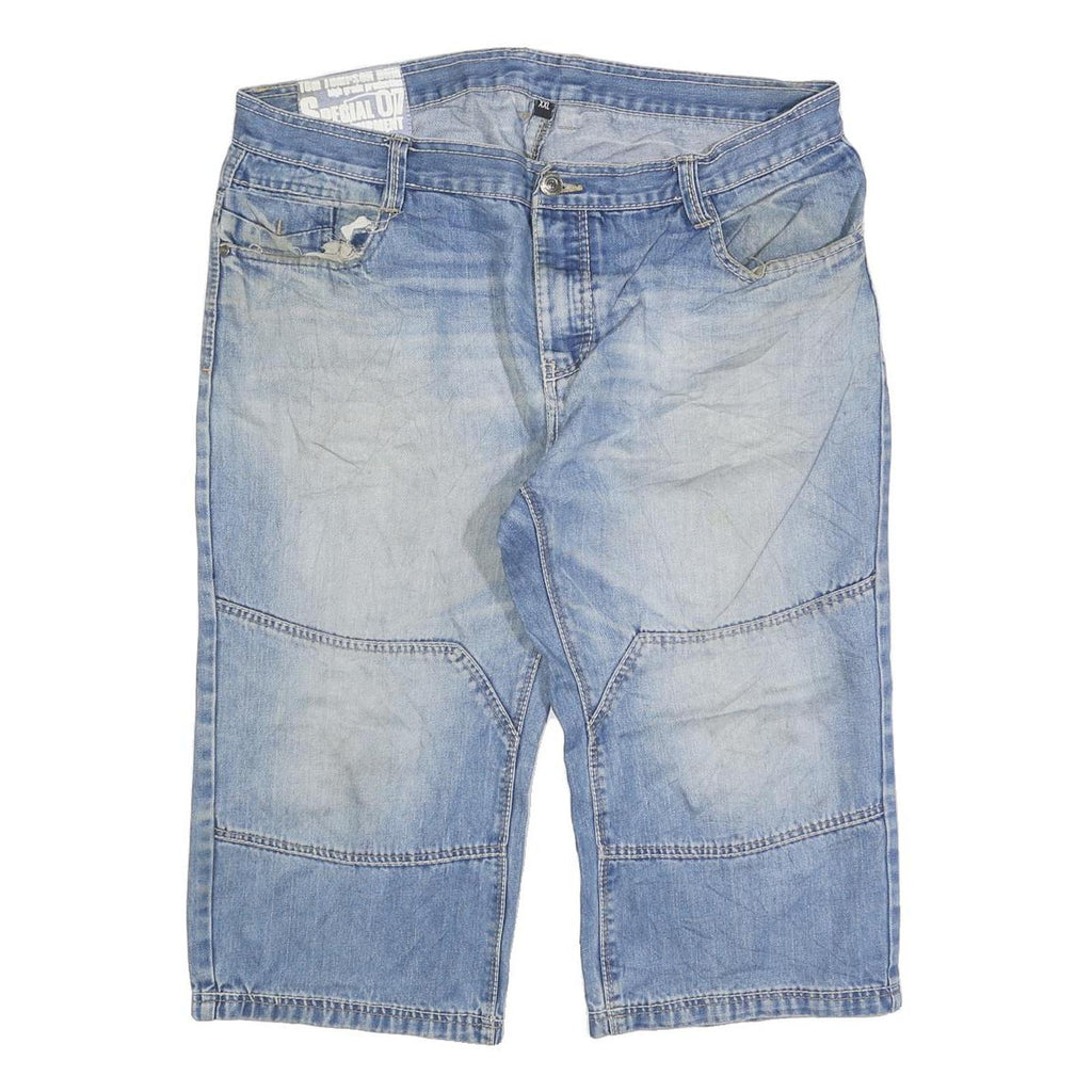 TO9M TOMPSON Mens Shorts Blue Casual Denim 2XL W40 Cotton Blend Relaxed Fit