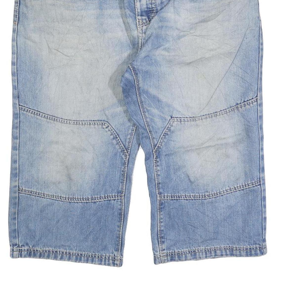 TO9M TOMPSON Mens Shorts Blue Casual Denim 2XL W40 Cotton Blend Relaxed Fit