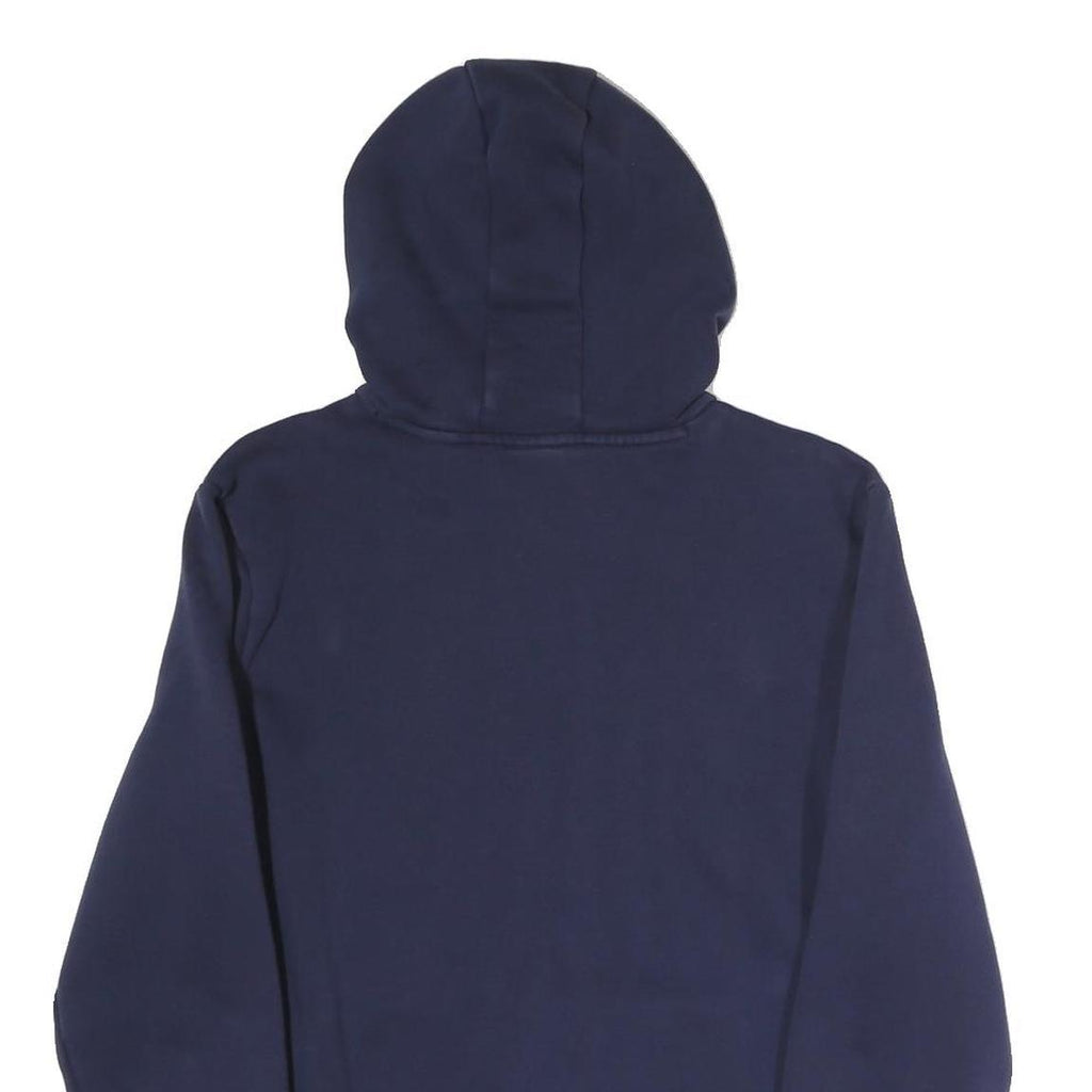 PUMA Mens Blue Hoodie S Cotton Blend Pullover Drawstring Hood Casual Sports