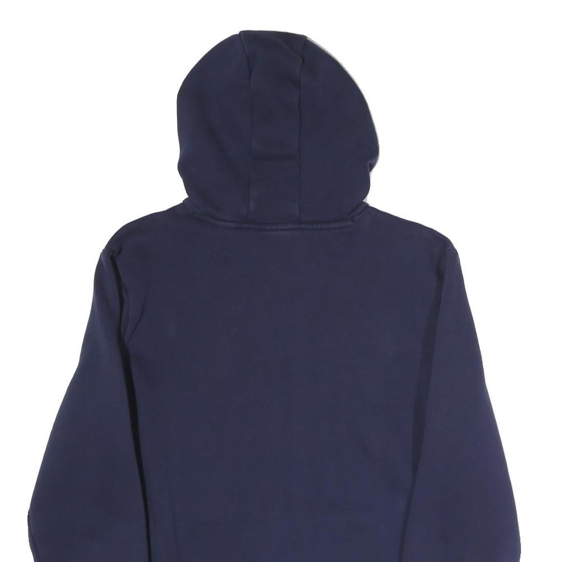 PUMA Mens Blue Hoodie S Cotton Blend Pullover Drawstring Hood Casual Sports