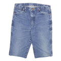 WRANGLER Mens Shorts Blue Denim Casual L W32 Relaxed Fit Cotton Blend
