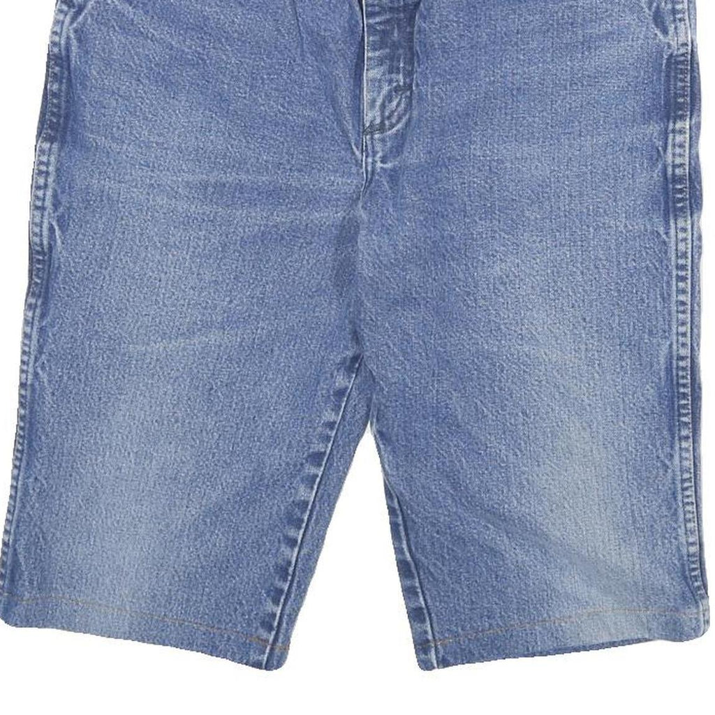 WRANGLER Mens Shorts Blue Denim Casual L W32 Relaxed Fit Cotton Blend
