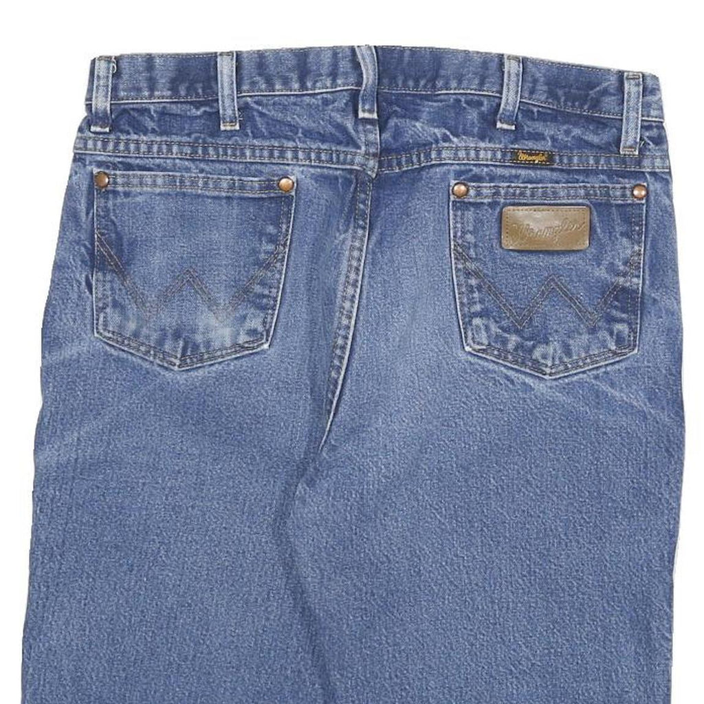 WRANGLER Mens Shorts Blue Denim Casual L W32 Relaxed Fit Cotton Blend