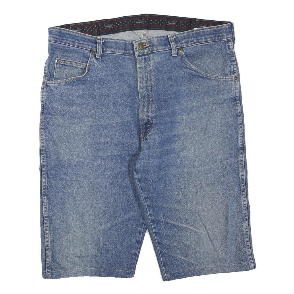 WRANGLER Mens Denim Blue Casual Shorts XL W38 Classic Cotton Blend