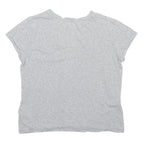 POLO RALPH LAUREN Womens Grey Blue Logo Graphic T-Shirt M Short Sleeve Crew Neck