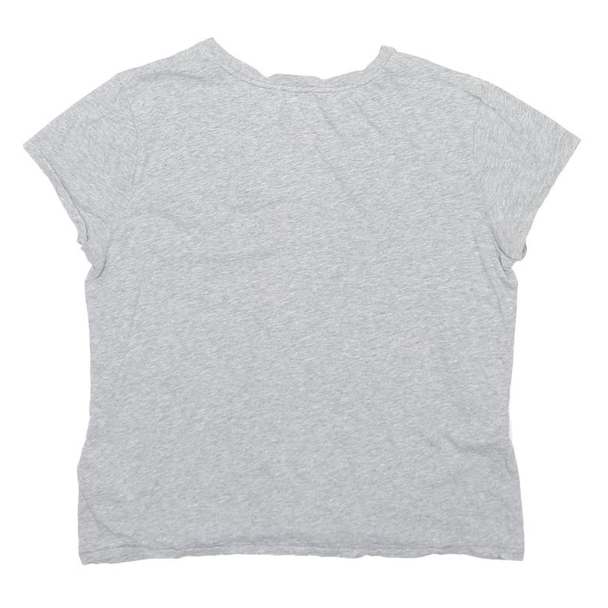 POLO RALPH LAUREN Womens Grey Blue Logo Graphic T-Shirt M Short Sleeve Crew Neck