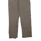 CARHARTT Mens Regular Fit Straight Cotton Blend Brown Workwear Trousers W32 L30