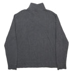 TOMMY HILFIGER Mens Grey Pullover Plain V-Neck Basic Knit M Cotton Blend Jumper