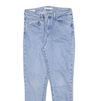 LEVI'S 721 Womens Jeans Blue Slim Skinny Denim Light W30 L27 Zip Cotton Blend