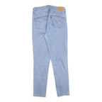 LEVI'S 721 Womens Jeans Blue Slim Skinny Denim Light W30 L27 Zip Cotton Blend